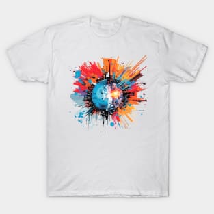 World City Circle Of Life Optimistic Fun Abstract T-Shirt